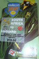 South Africa v England 2000 rugby  Programme